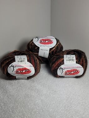 Trendsetter Yarns Bacio Multicolor Brown Knit Yarn - 3 Skeins - NWT